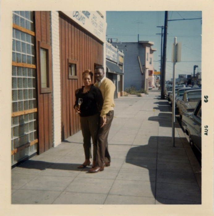 Found photo of Oakland couple, circa 1966.