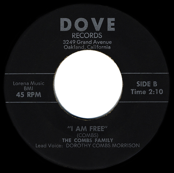 Dove Records The Combs Family - I Am Free