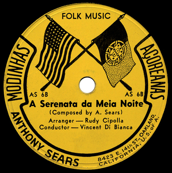 Anthony Sears 78rpm Record Oakland