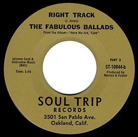 Soul Trip Records The Fabulous Ballads - Right Track