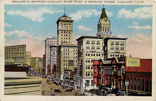 Downtown Oakland, Broadway, circa 1920s