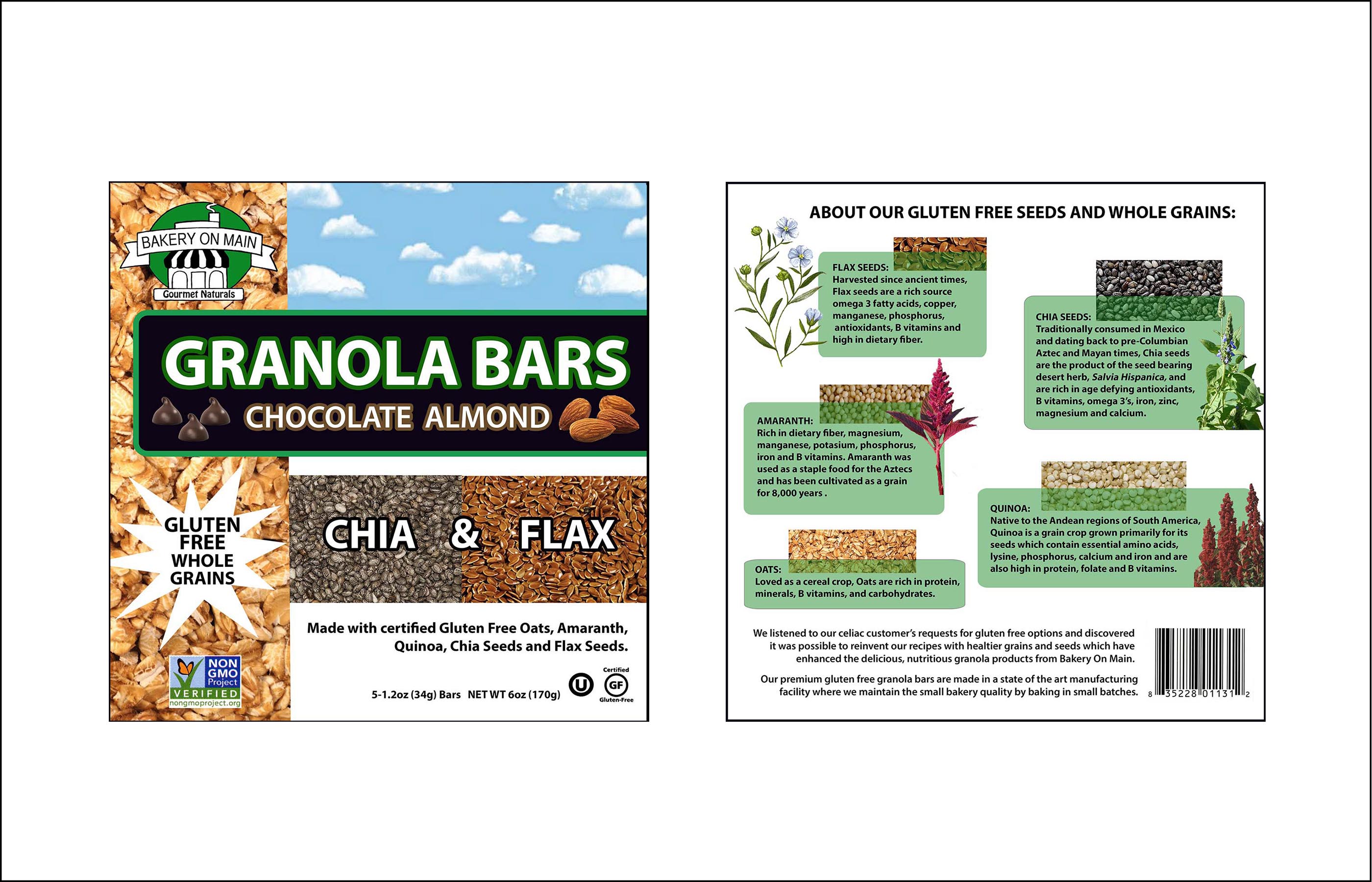Front and back view of packaging project made for graphic design class