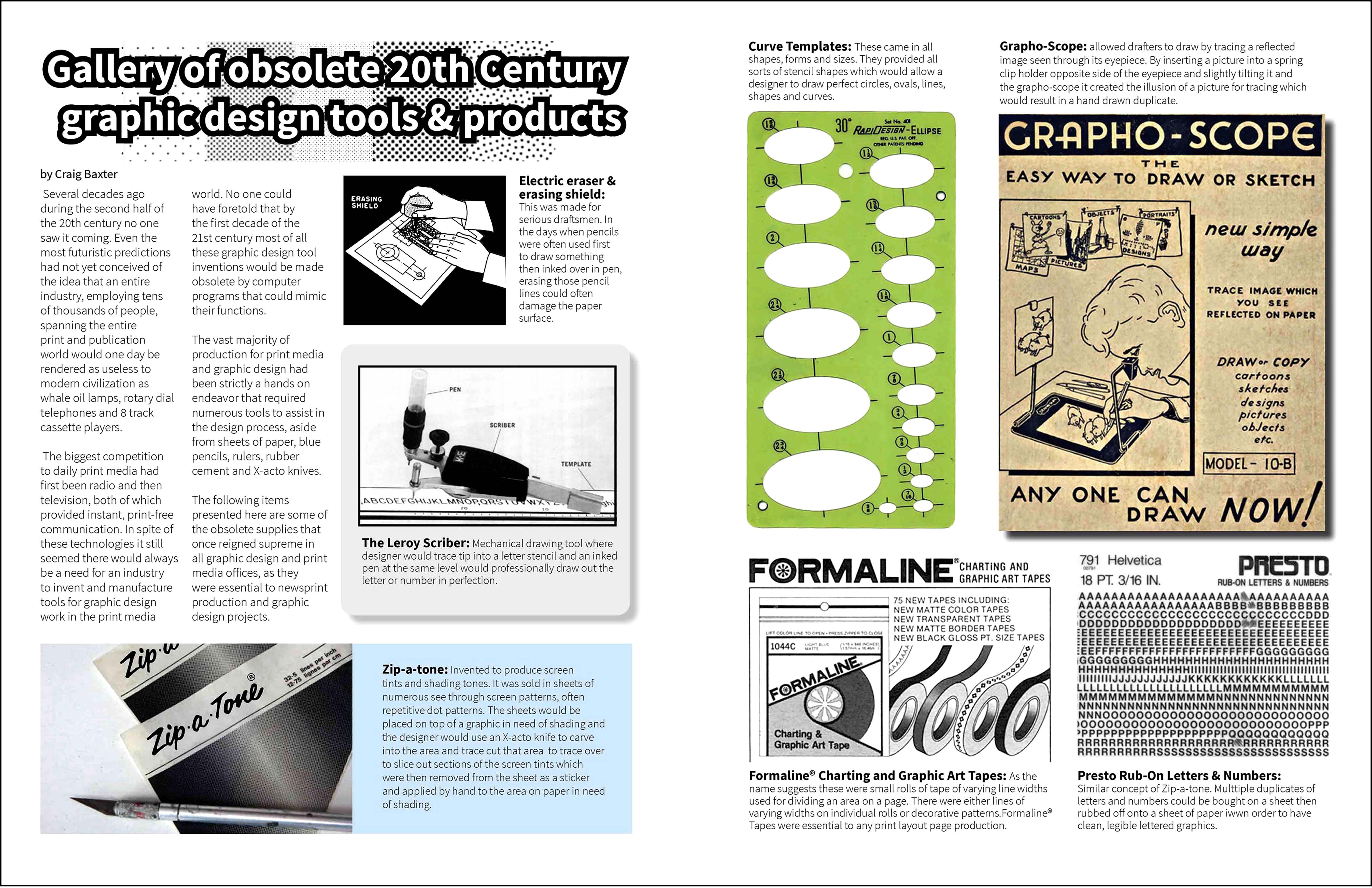 Original copy page layout created with Indesign for a class project